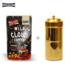 Buy Brass Filter Coffee Maker & Filter Coffee Powder Combo Pack